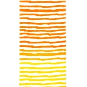 Sun Squad Orange Stripe Beach Towel New